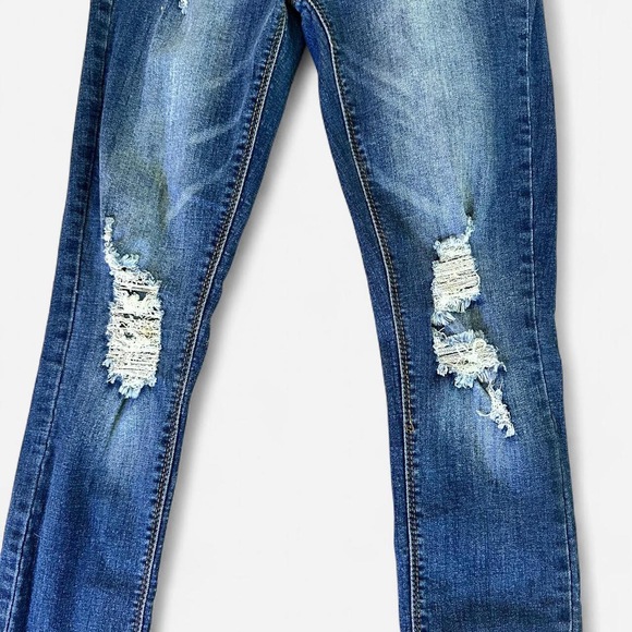 Junior denim skinny leg jeans girls bottoms - Picture 4 of 5